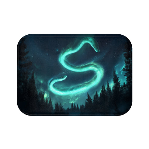 Serpent Shape Bath Mat Forest