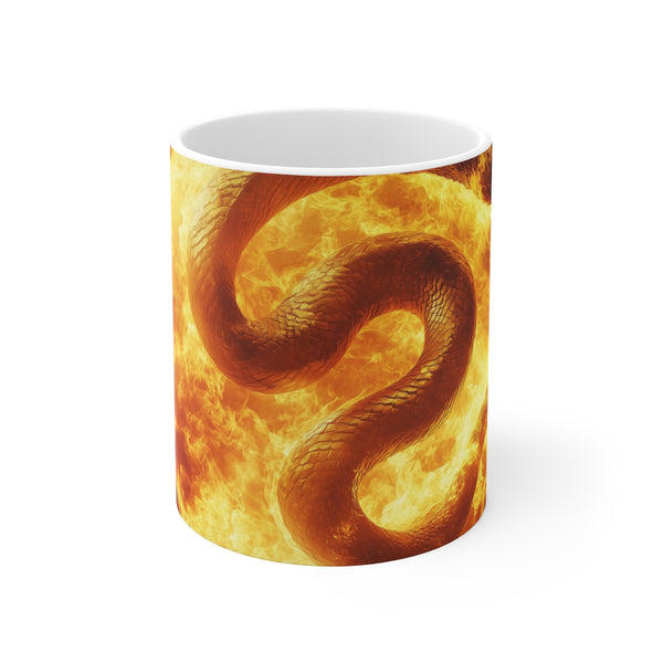 Serpent Sun Ceramic Coffee Mug