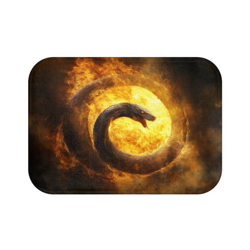 "Serpent Sun Inspired Bath Mat"