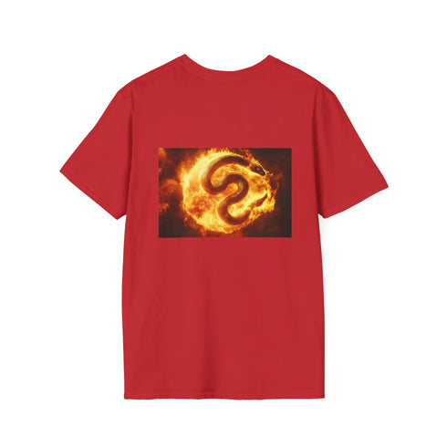 Serpent Wrapped Burning Sun T-Shirt