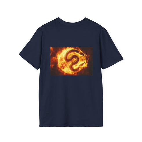 Serpent Wrapped Burning Sun T-Shirt