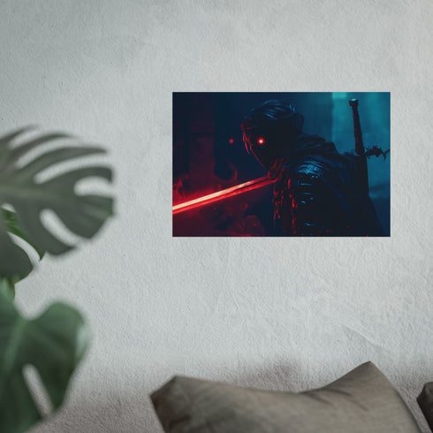 Shadow Knight with Glowing Sword