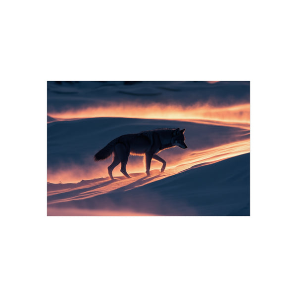 "Shadow Wolf Pack Roaming Desert"