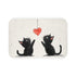 Shailea Two Very Cute Black Cats Luxury Memory Foam Bath Mat - Top View