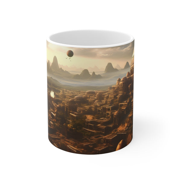 "Shambala City Mug: A Civilization's Delight"