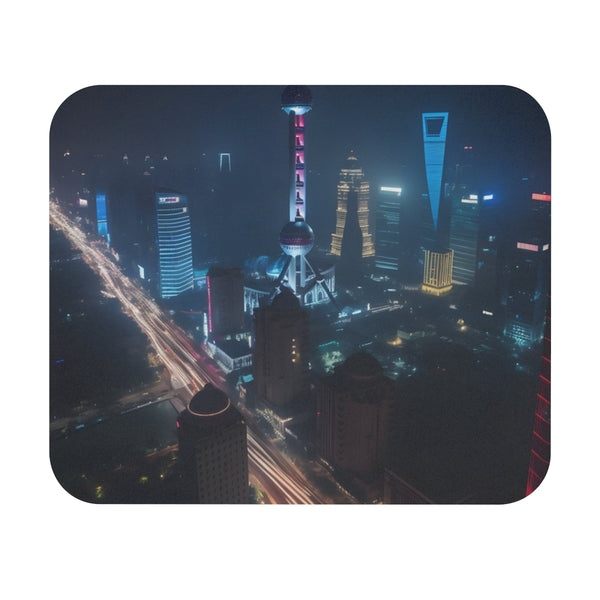 Shanghai Night Glow Mouse Pad