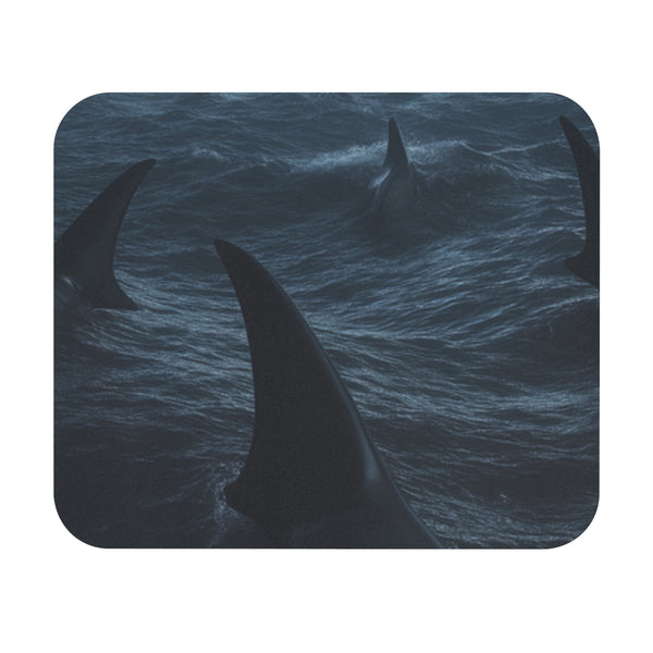 Shark Fin Circle Mouse Pad