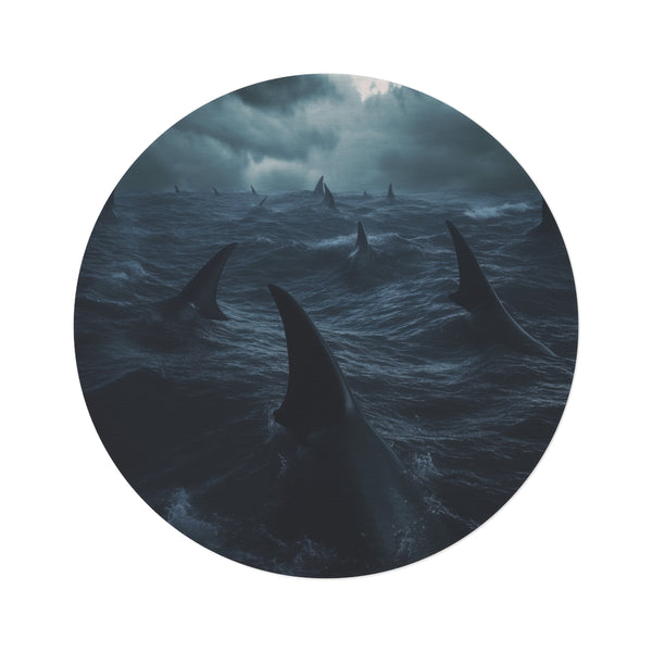 Shark Fin Circle Rug