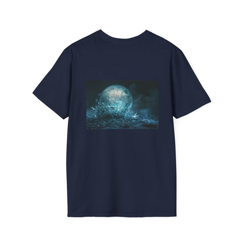Shattered Glass Moon T-Shirt Design