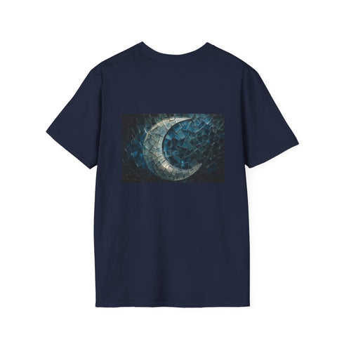 Shattered Glass Moon T-Shirt Design