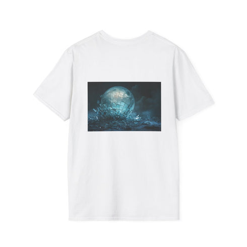 Shattered Glass Moon T-Shirt Design