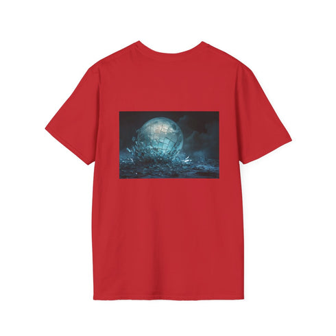 Shattered Glass Moon T-Shirt Design