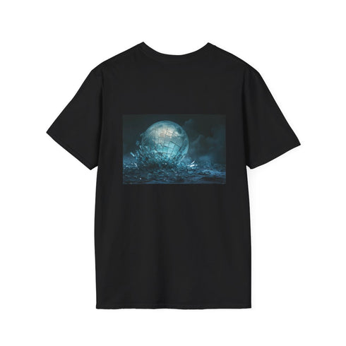 Shattered Glass Moon T-Shirt Design