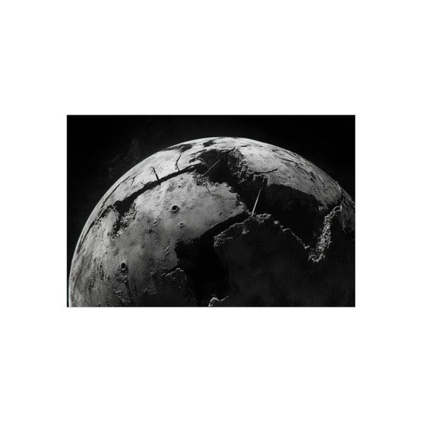 Shattered Moon Orbiting Ancient Relic