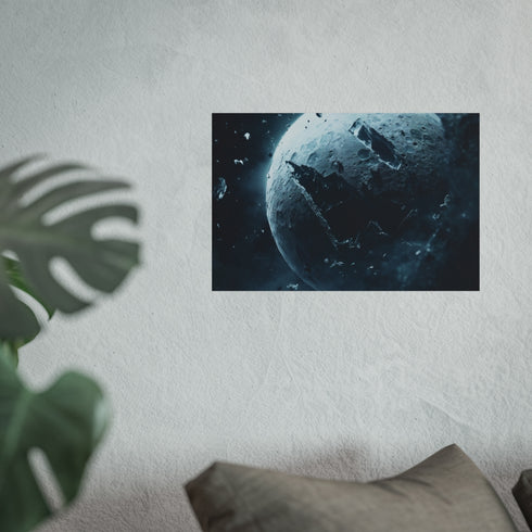 Shattered Moon Orbits Ancient Relic