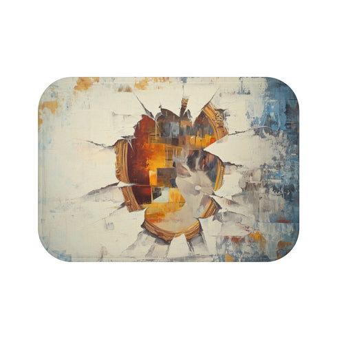 "Shattered Reflections Bath Mat"