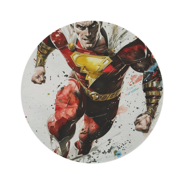 Shazam Kaleidoscope Round Rug: Unleash vibrant style