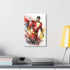 Shazam superhero canvas print for comic book fans, action-packed design.