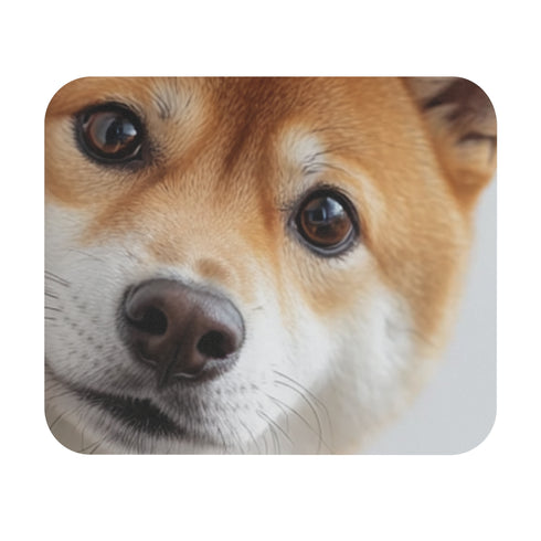 Shiba Inu Corner Peek Mouse Pad
