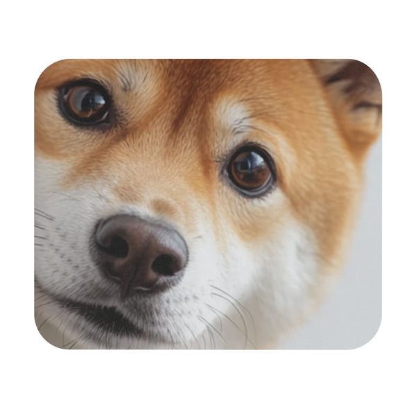 Shiba Inu Corner Peek Mouse Pad