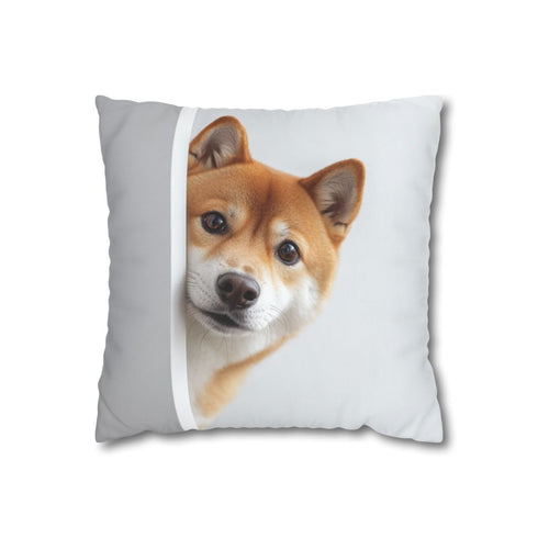 "Shiba Inu Surprise Pillowcase: Pup-Approved Comfort"