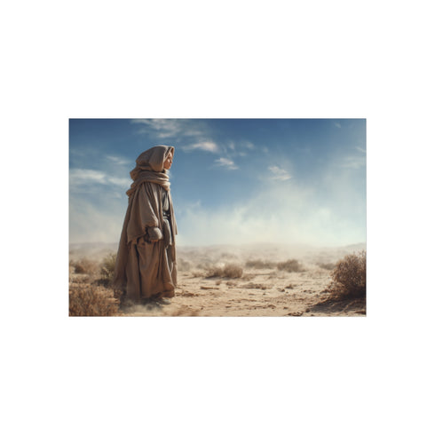 Shmi Skywalker Gazing Desert Poster