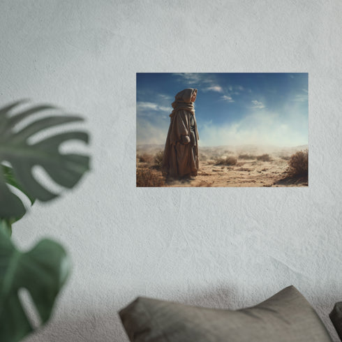 Shmi Skywalker Gazing Desert Poster
