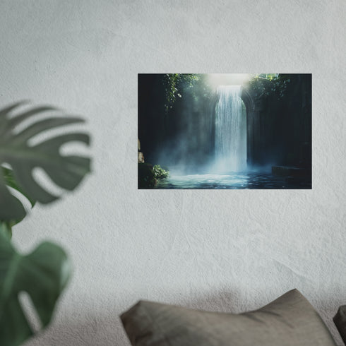 Shop Mystical Waterfall Portal Poster
