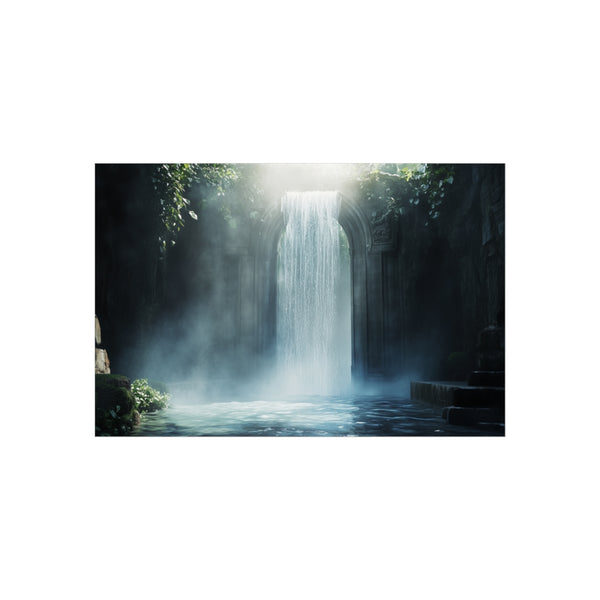 "Shop Mystical Waterfall Portal Poster"