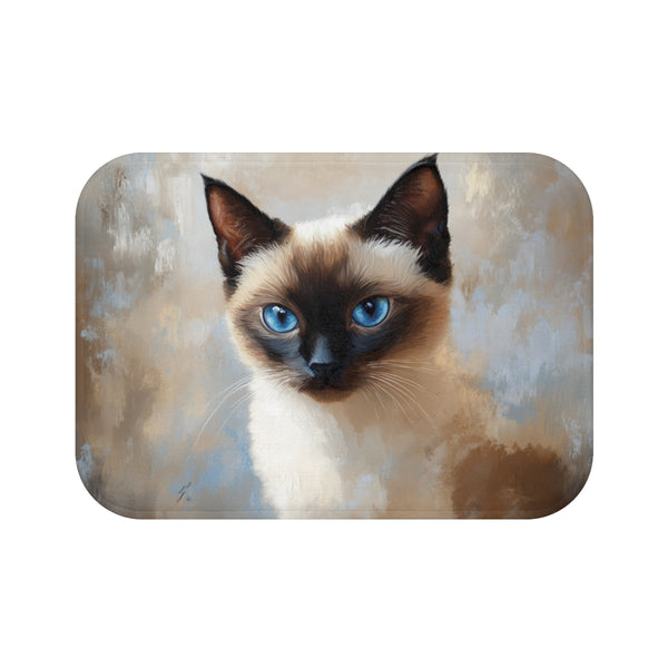 "Siam-ply Adorable Cat Bath Mat"