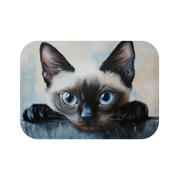 "Siamese Cat Cutie Bath Mat"