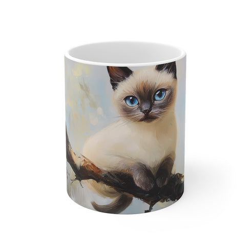 "Siamese Kitty Art Coffee Mug"