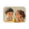 "Siblings in the Tub Mat"