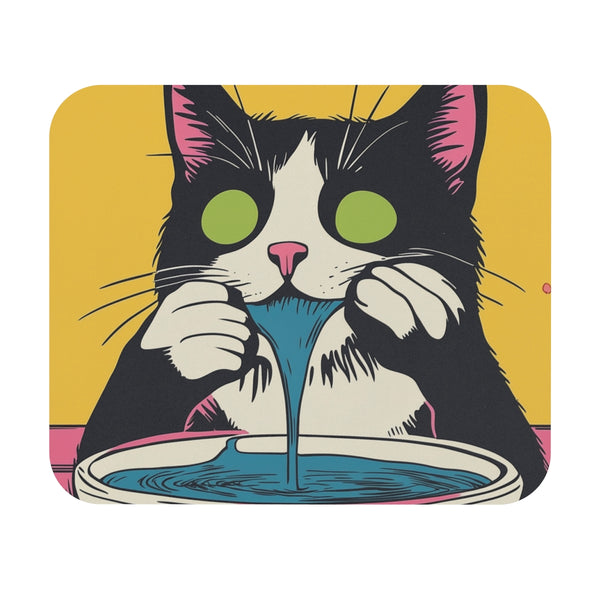 Silly Cat Vintage Mouse Pad