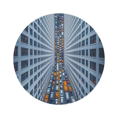 "Silver City Skyline Rug"