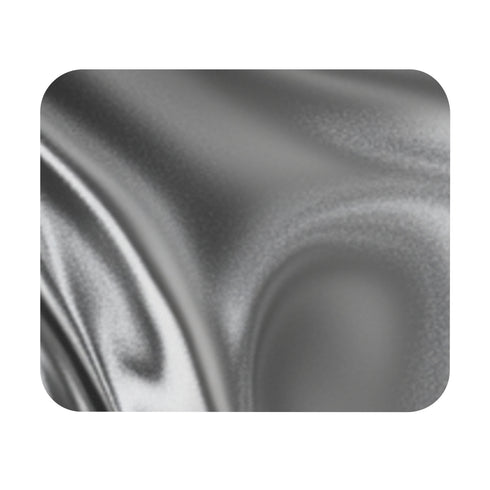 Silver Liquid Metal Waves Mouse Pad