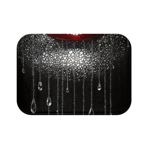 "Silver Mask Glam Bath Mat"