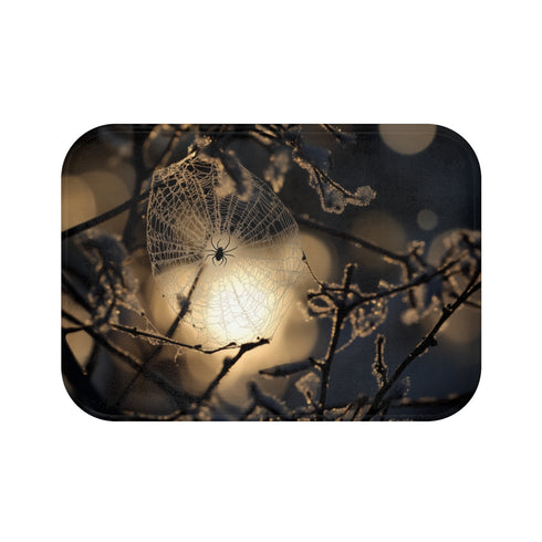 "Silver Moon Spider Bath Mat"