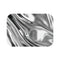 "Silver Waves Metallic Bath Mat"