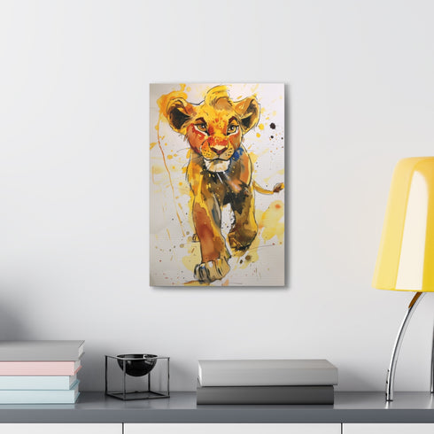 Tribute Simba Lion King Canvas 18 x 12 Wall Decor Vivid Colors