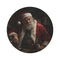 "Sinister Santa Cave Round Rug"