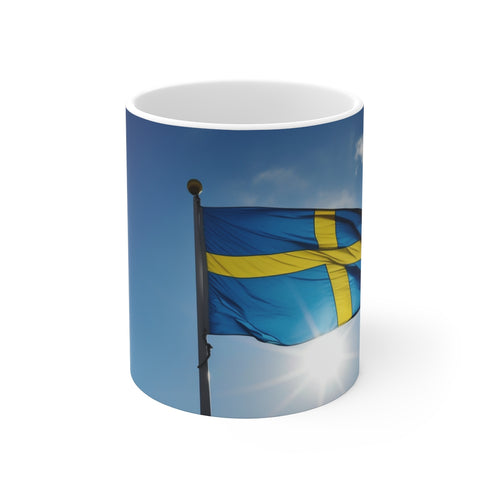"Sip in Swedish Style: Sweden Flag Mug"