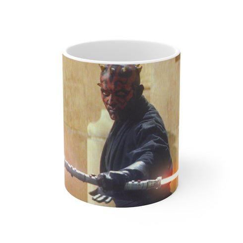 "Sith Lord Coffee Mug: Double-Sided Design"