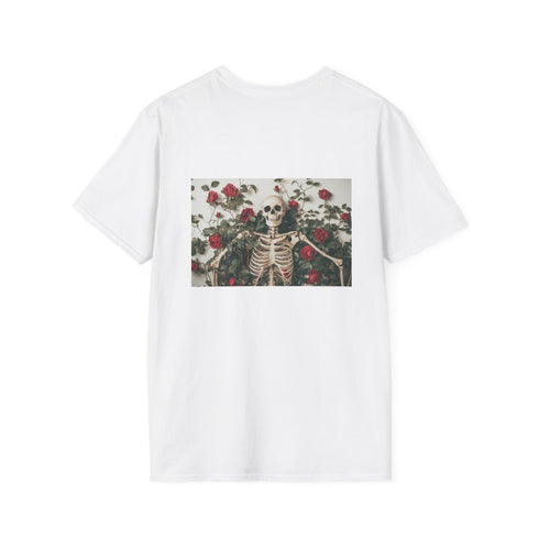 Skeleton Roses Vines Graphic Tee