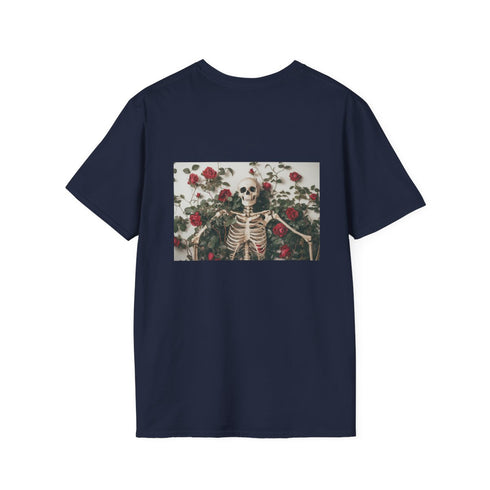 Skeleton Roses Vines Graphic Tee