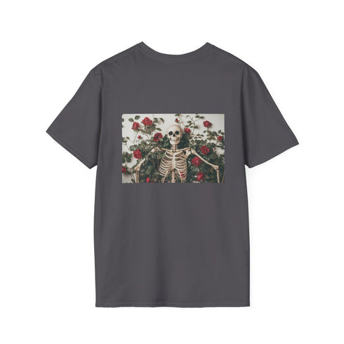 Skeleton Roses Vines Graphic Tee