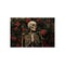 "Skeleton Surrounded by Roses Vines"