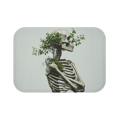 Skeleton Themed Bathroom Decor Bath Mat