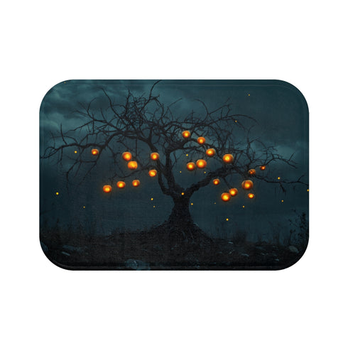 Skeleton Tree Glowing Fruit BathMat
