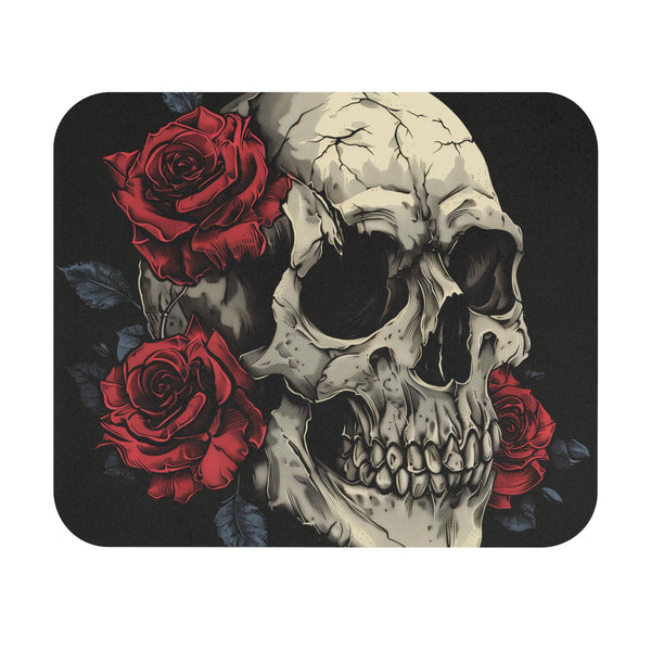 Skull and Roses Mouse Pad